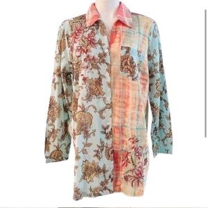 Soft Surroundings Floral Patchwork Tunic - Multicolor
